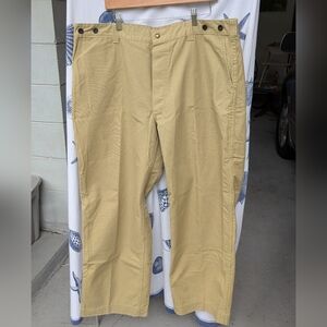 Filson Style 77 Dry Double Vintage Tin Cloth Work Pants In Tan 44x31